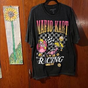 Nintendo Mario Kart Racing Tee - Black and Yellow